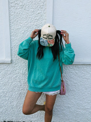 movement mock neck - green