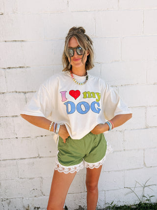 ETTA OG | i ♡ my dog graphic tee - ivory