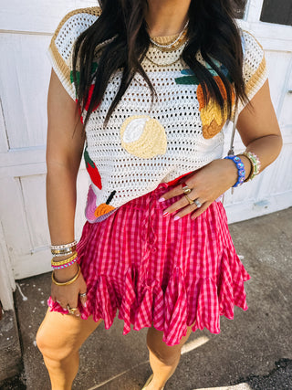 fruit medley sweater top