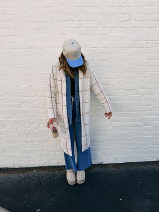 z supply | windowpane trench coat