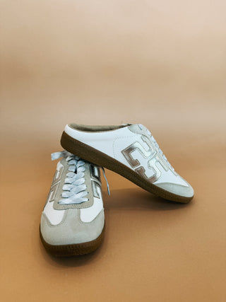 silver lining mule sneakers