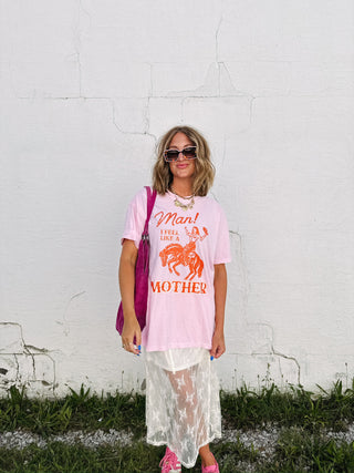 ETTA OG | man i feel like a mother graphic tee - pink