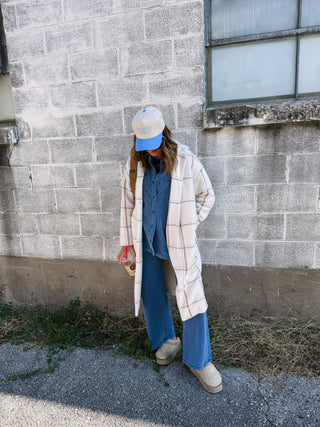 z supply | windowpane trench coat