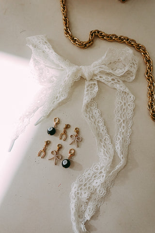ETTA OG | white lace shoe charms