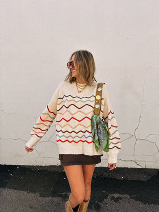 draw the line sweater