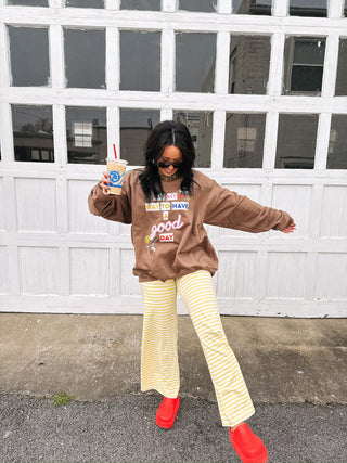 golden sun stripe pants