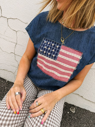 springsteen denim top