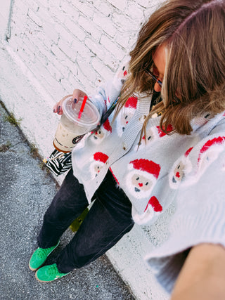 smiley santa sweater