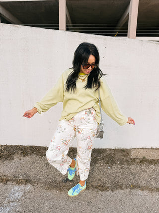 gimme more stripe top - moss