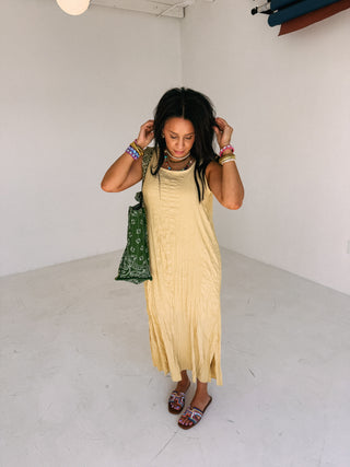 shivering gold dress