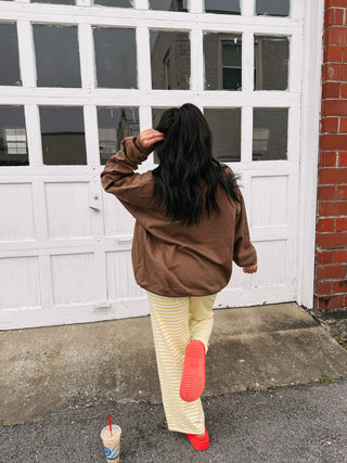 golden sun stripe pants