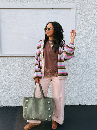 cleo stripe cardigan