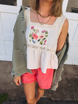 strawberry soda gingham shorts