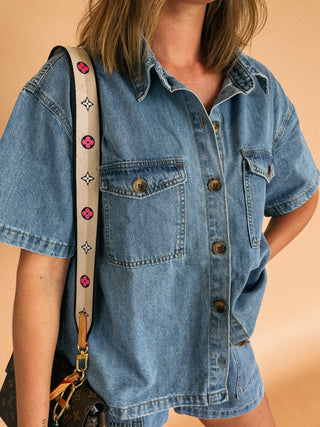sadie jean button top