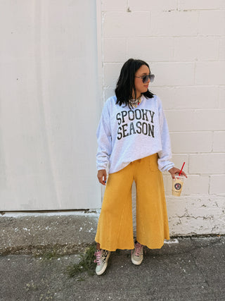 ETTA OG | spooky season sweatshirt - ash / black