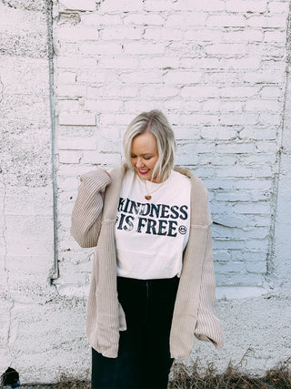 kindness is free graphic tee