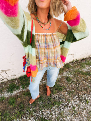 pixie dust stripe cardigan