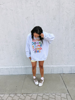 ETTA OG | slow down sweatshirt - ash