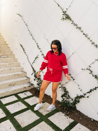 team spirit two piece set - red