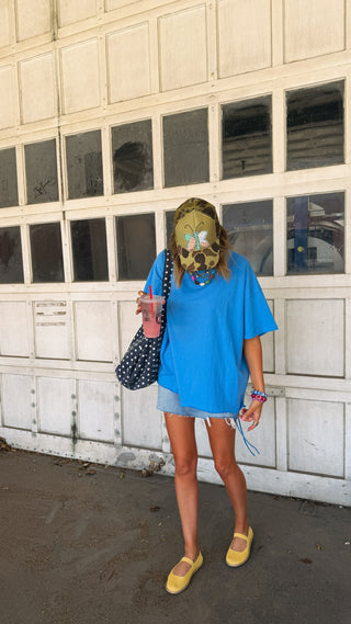 strings attached oversized tee