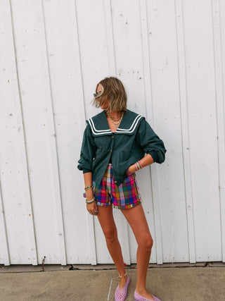 preppy collared jacket