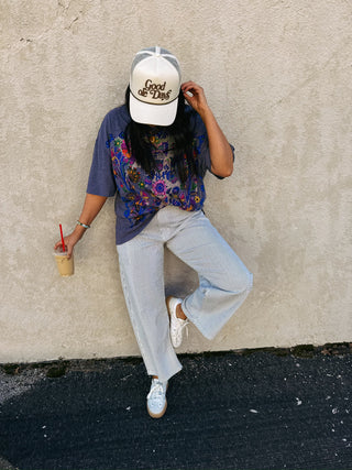 jbd | pinstripe barrel jeans.