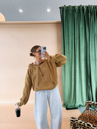 high standards hoodie - mocha.