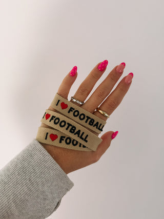 ETTA OG | i <3 football embroidered bracelet