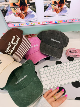 ETTA OG | sports mom dad cap - charcoal.