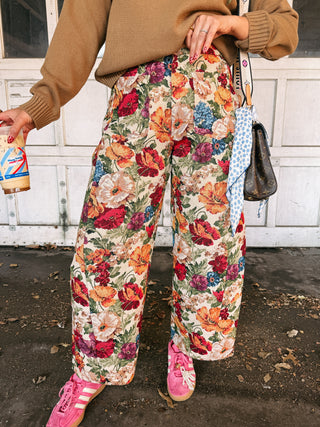 queen mary floral pants