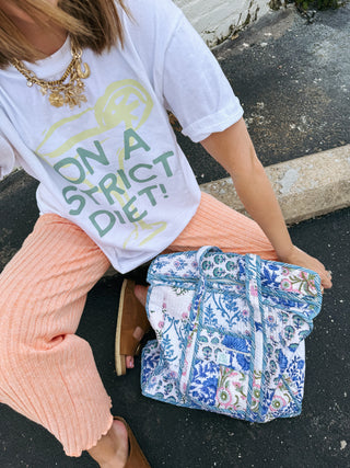 ETTA OG | on a strict diet graphic tee - white