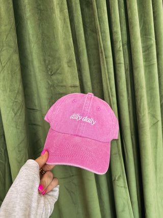ETTA OG | dilly dally dad cap - pink