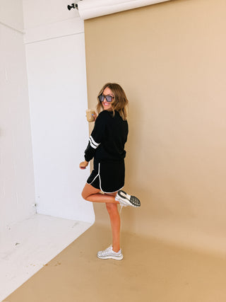 team spirit two piece set - black