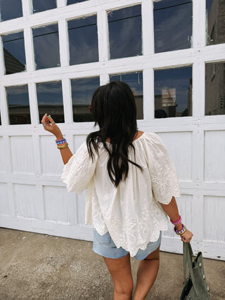 enchanted eyelet top
