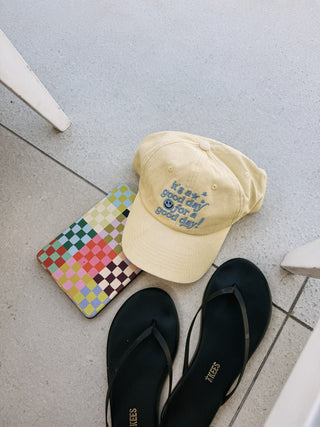 ETTA OG | it's a good day dad cap - yellow