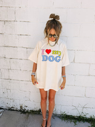 ETTA OG | i ♡ my dog graphic tee - ivory