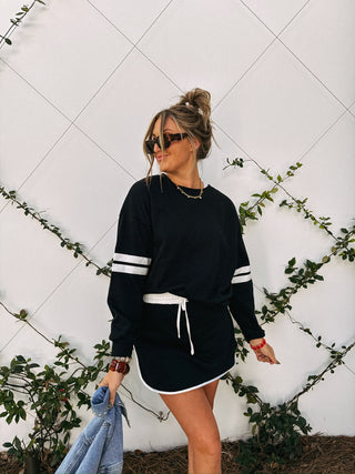 team spirit two piece set - black