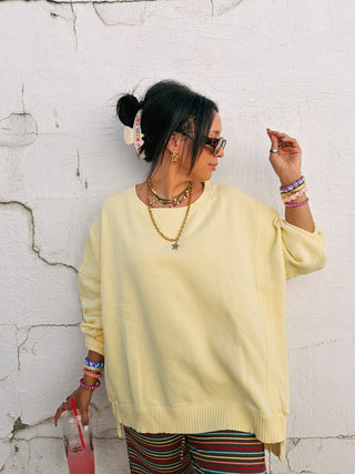 sweet nothing pullover top - yellow