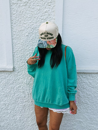 movement mock neck - green