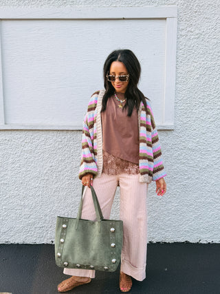 cleo stripe cardigan
