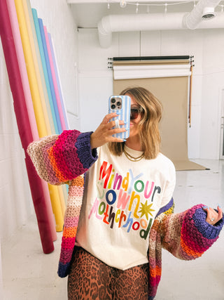 ETTA OG | mind your own motherhood graphic tee - ivory.