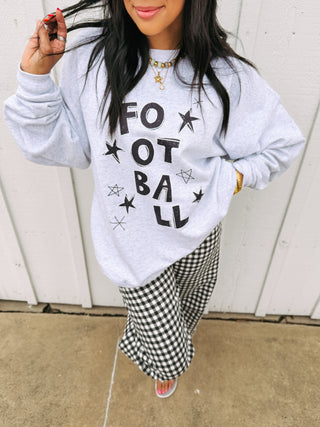 ETTA OG | football star sweatshirt - ash