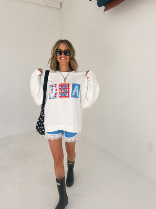 ETTA OG | usa patch sweatshirt