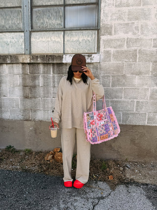 feeling fuzzy oversized top