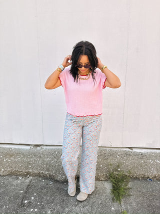 french kiss floral pants