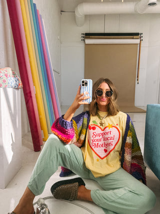 ETTA OG | support local mothers heart graphic tee