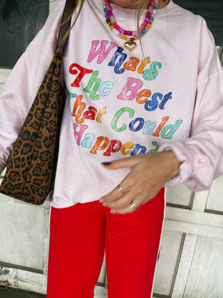 ETTA OG | best that could happen sweatshirt - pink