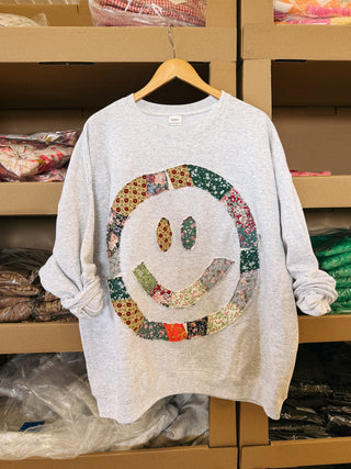 ETTA OG | quilted smiley sweatshirt #2