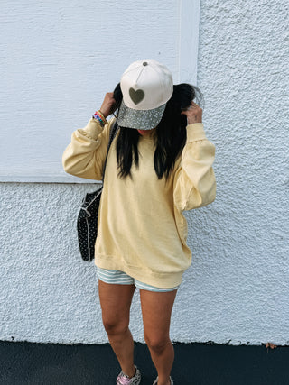 movement mock neck - yellow