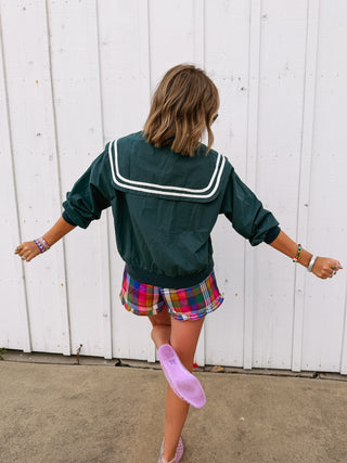 preppy collared jacket